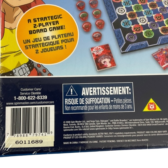 Bakugan Brawl Board Game 2008 Spin Master Sega Toys NIB Factory Sealed - Picture 10 of 12